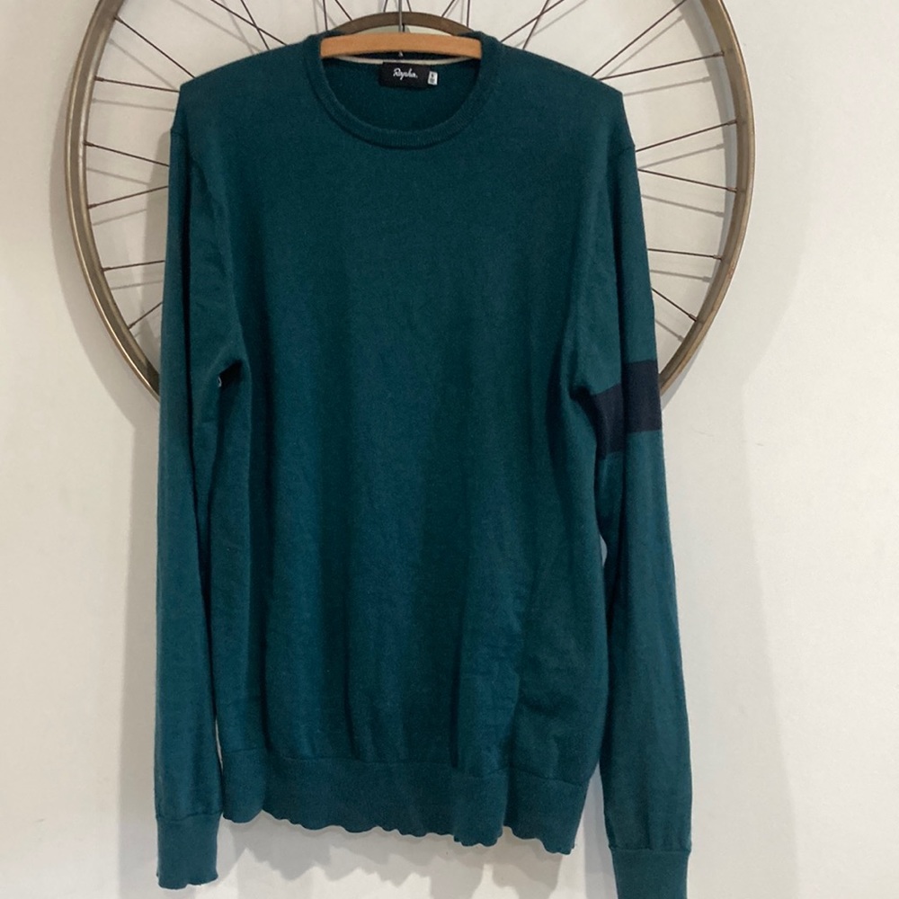 Rapha Crew Neck Knit Wool Long Sleeve Cycling Pullover Sweater